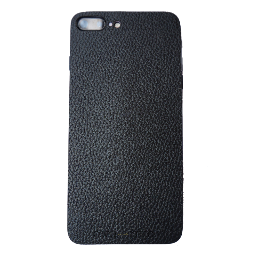 Black Leather iPhone Skin