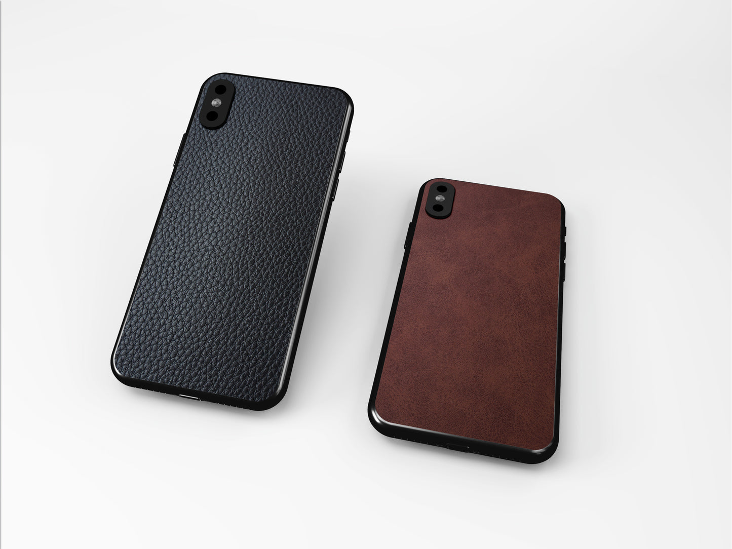 Black Leather iPhone Skin