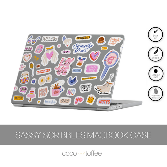 Sassy Scribbles Glossy Case
