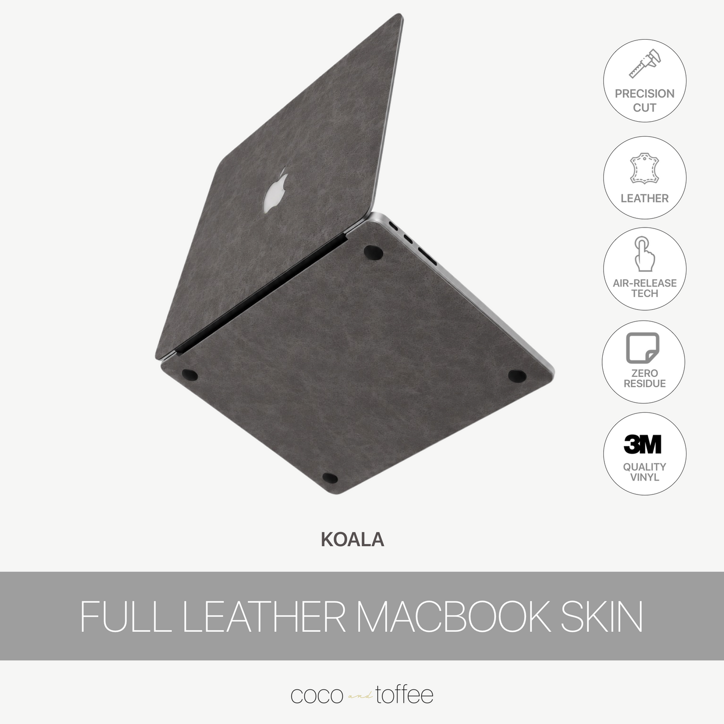 Full Leather MacBook Skin - Koala