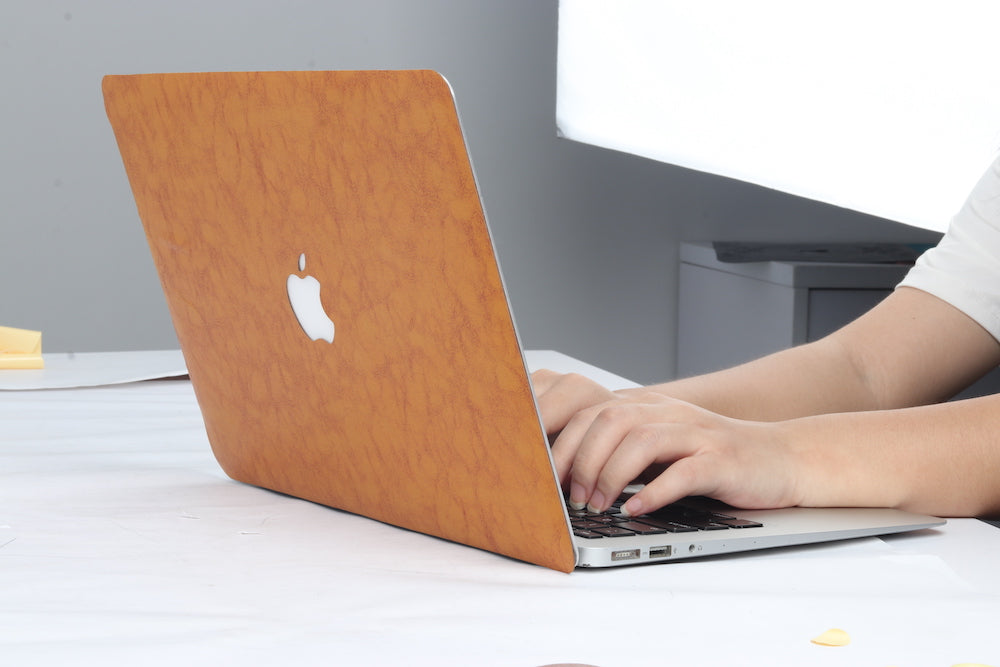 Leather - Cider MacBook Skin
