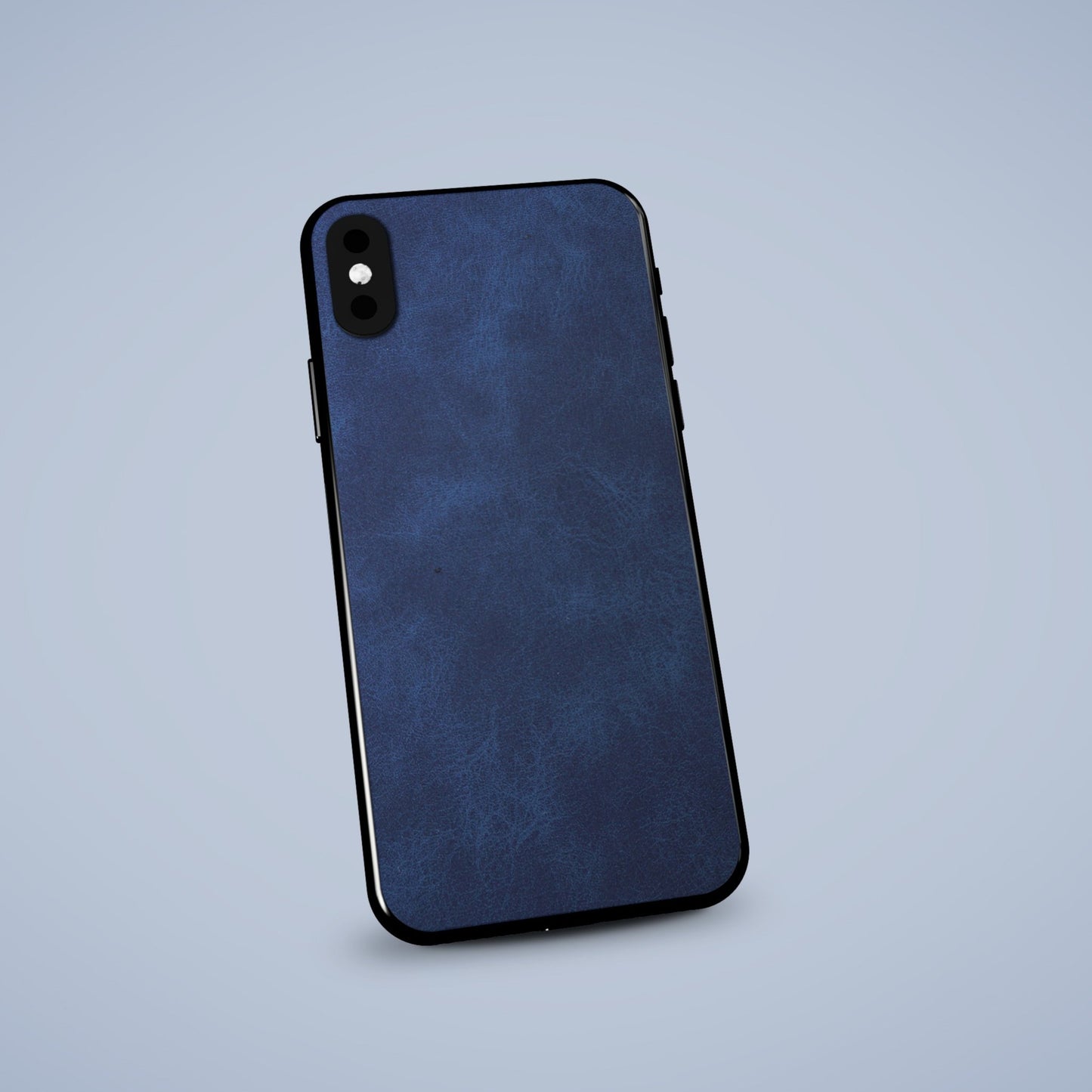 Deepblue Leather iPhone Skin