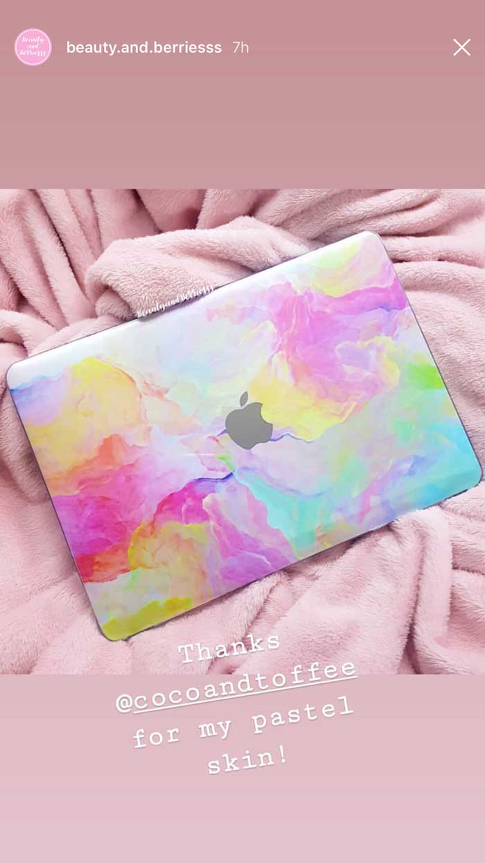 Pastel Bomb MacBook Skin - Coco and Toffee