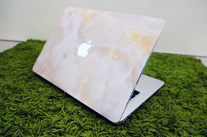 Ecru Marble MacBook Skin - Coco and Toffee