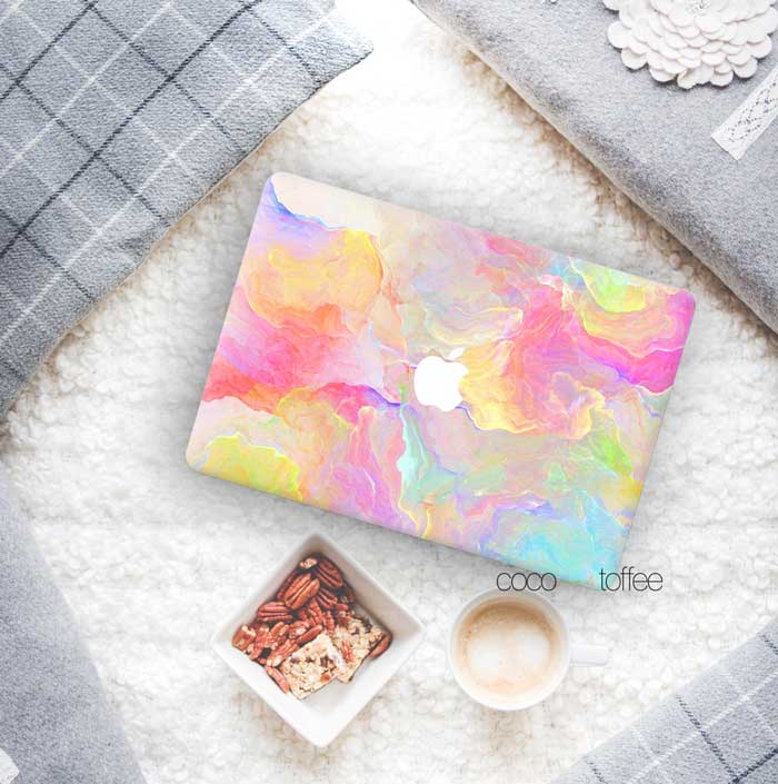 Pastel Bomb MacBook Skin - Coco and Toffee