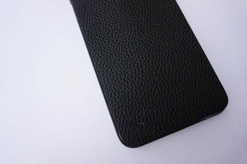 Black Leather iPhone Skin