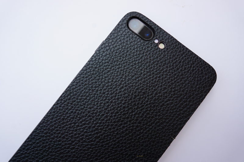 Black Leather iPhone Skin