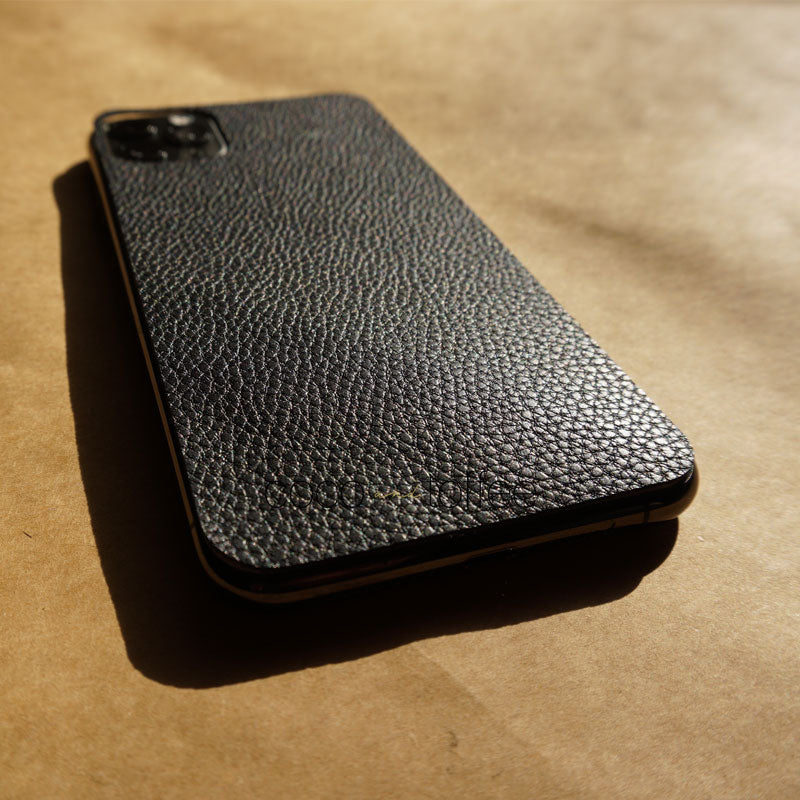 Black Leather iPhone Skin