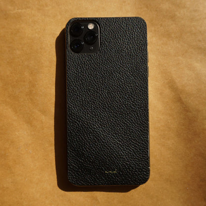 Black Leather iPhone Skin