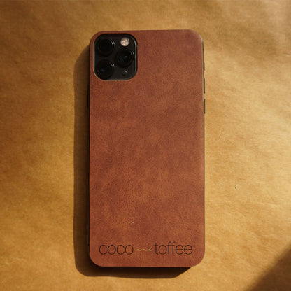 Cinnamon Leather iPhone Skin
